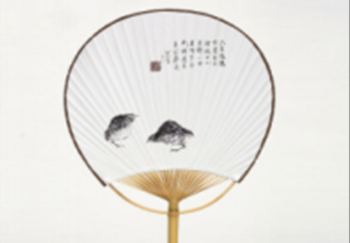 团扇（八大山人·鹌鹑）